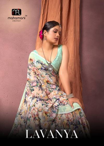 LAVANYA BY MAHAMANI CREATION PRINTED SAREE WHOLESALER IN SURAT